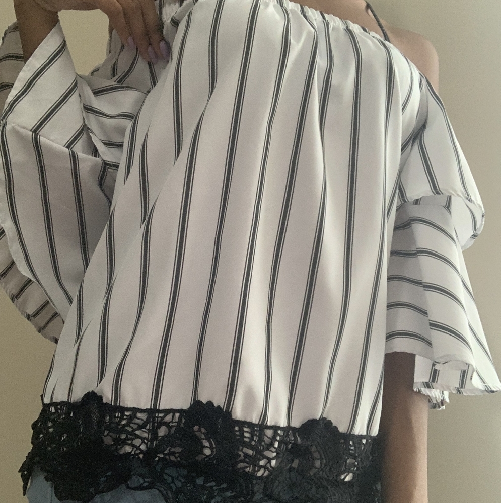 dressy off the shoulder top